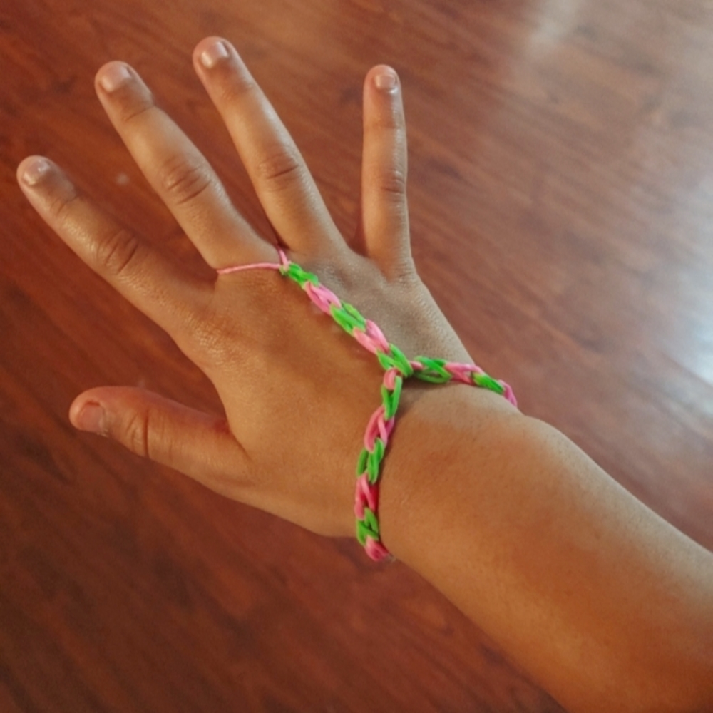 Ring-braclet,watermelon,fits kids 5-11